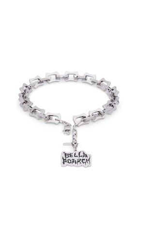Hugo x Bella Poarch choker necklace in stainless steel