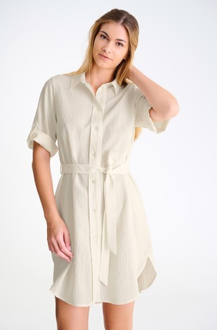 Portofino Short Shirt Dress with Belt