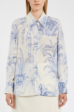 Printed silk shirt