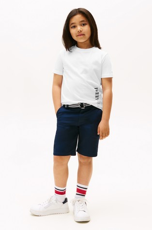 TOMMY HILFIGER Contrast Logo Graphic T-Shirt White 3