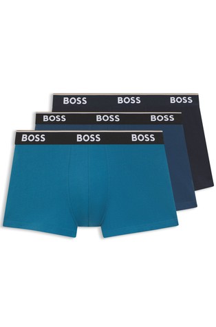 Paket 3 boksaric iz raztegljivega bombaža z logo pasom