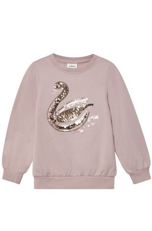 Sweatshirt with sequin artwork