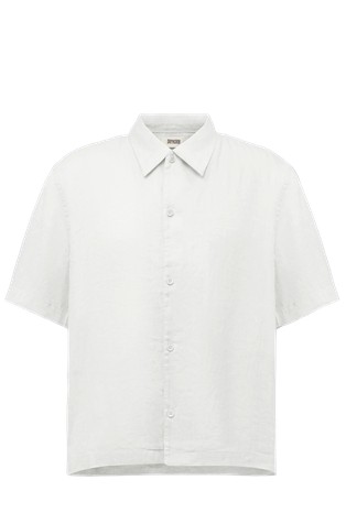 Srajca s kratkimi rokavi iz lanene mešanice