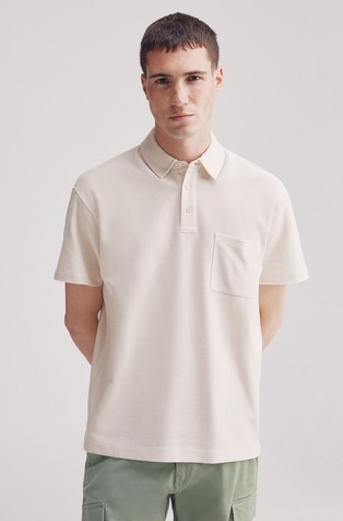 Regular fit polo majica iz strukturirane tkanine