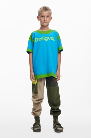 Majica s kratkimi rokavi in barvnimi bloki