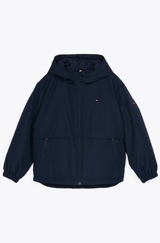 TOMMY HILFIGER Ripstop Padded Hooded Jacket Dark Blue 4