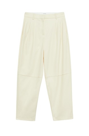 Barrel fit hlače iz teksturirane bombažne mešanice