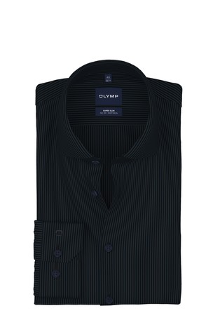 No. Six črtasta super slim fit srajca