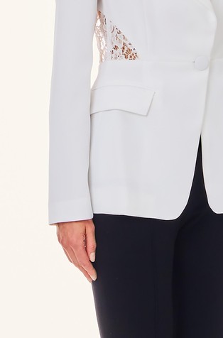 LIU JO Blazer with lace detailing Star White 3