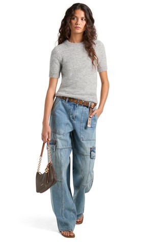 Denim Utility Cargo Jeans