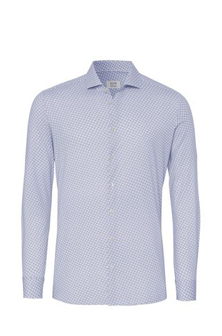 Functional fit shirt with long sleeves and pattern