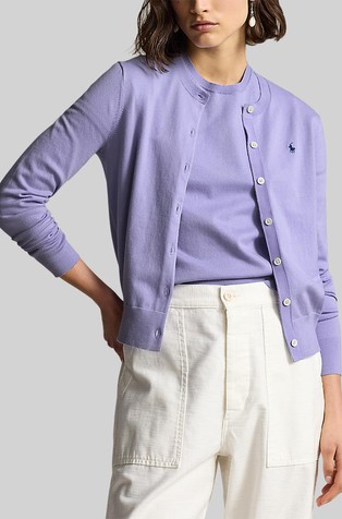 Cotton-blend cardigan
