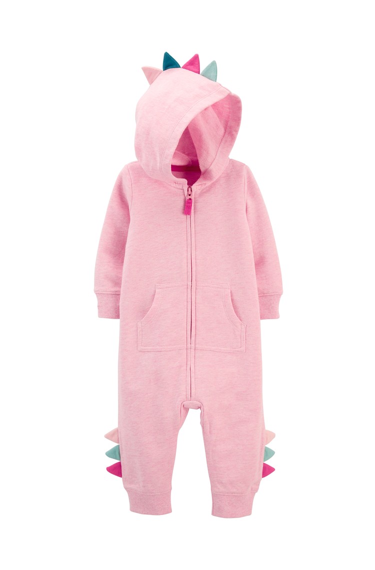 CARTER'S Pajac z zadrgo Roza - Pink 