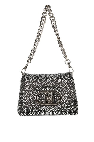 LaPuffy shoulder bag with rhinestones