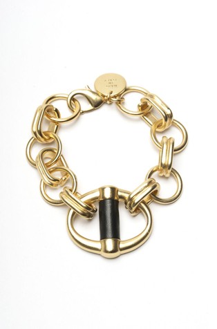 Zapestnica z usnjenim detajlom