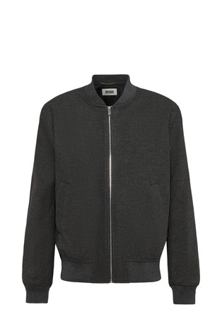 Flannel bomber jacket