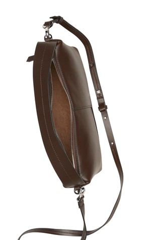 MARC O'POLO Small shoulder bag in faux leather Dark Brown 4