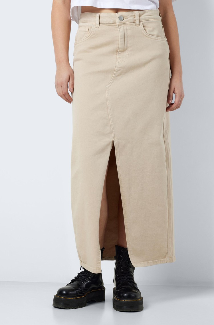 NOISY MAY NMKELLY dolgo denim krilo Bež - Beige 