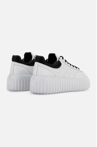 HOGAN H-Stripe Leather Sneakers White / Black 3