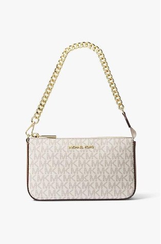 Jet Set Medium Signature Logo Pochette