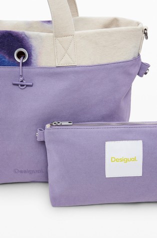 DESIGUAL Large reversible canvas bag Multi 4
