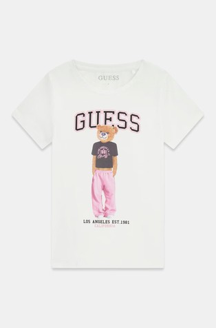 Printed logo T-shirt with bear