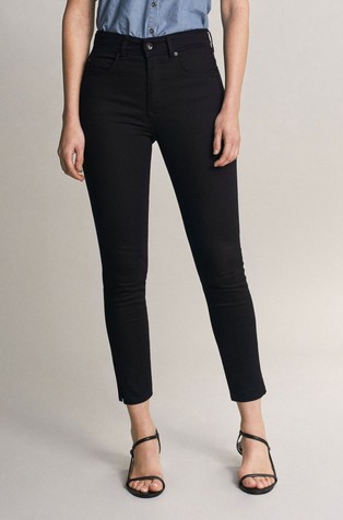 Black Secret Glamour cropped hlače