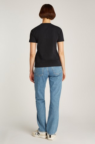 CALVIN KLEIN Glossy Monogram Regular Tee Black 2