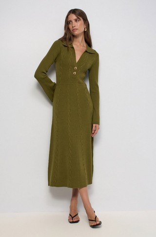 Jacquard knit dress