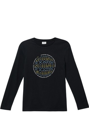 Cotton T-shirt with front print