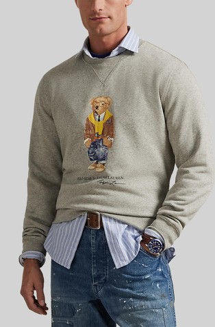 Polo Bear pulover s flisirano notranjostjo