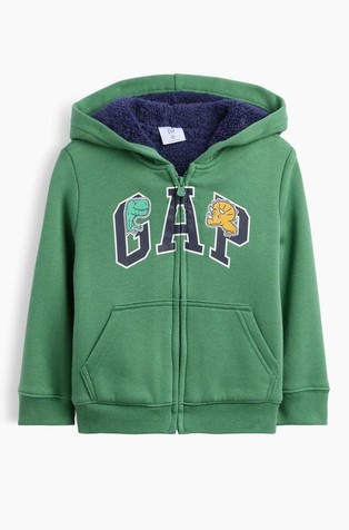 Gap logo podložena jopa s kapuco za malčke