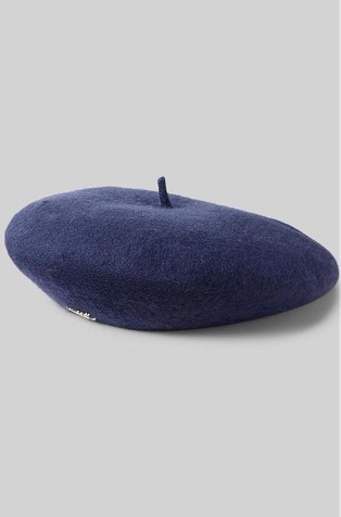 Script-logo Felted Wool Beret
