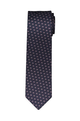 Polka-dot silk tie
