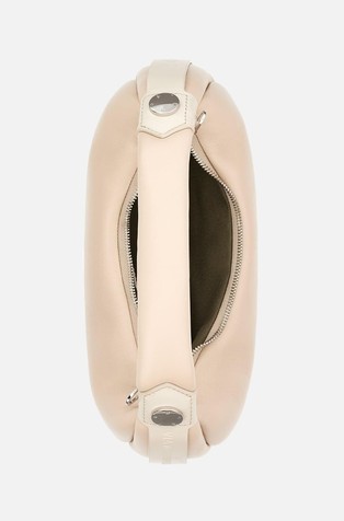 HOGAN Bam Bam Leather Hobo Bag Medium Ivory 5