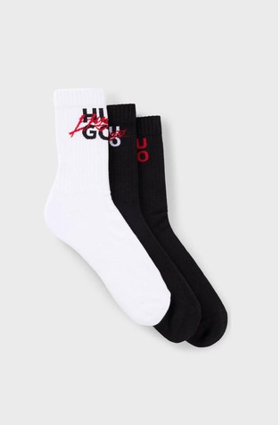Paket 3 parov nogavic z logo detajli