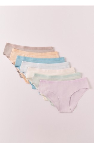 7-pack wide panties with logo