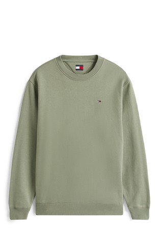 Regular fit pulover z vezeno logo zastavico