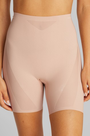 Sculpted Firm Mesh Thigh Slimmer Short