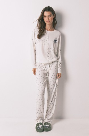 Mafalda ribbed long pyjamas