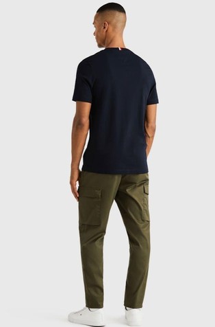 TOMMY HILFIGER Majica z vezenim TH monogramom Modra - Dark Blue 2