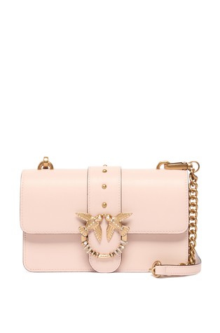 Mini Love Bag One usnjena torbica za čez rame z okrasnimi kamenčki
