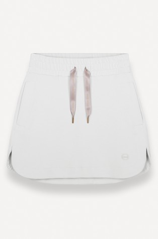 Sweatshirt-fabric skirt in modal-blend