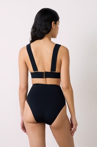 ETAM Sculpt High Waist Bikini Bottom Black 3