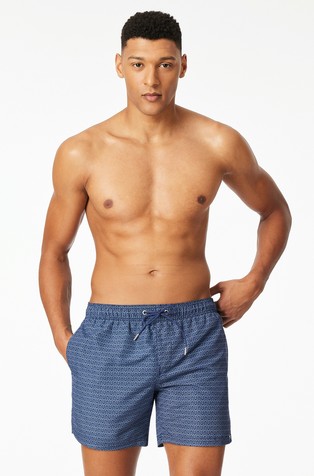 Aqua - patterned swim shorts