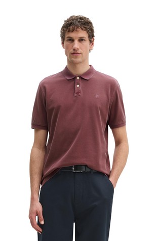 Short-sleeved polo shirt in organic cotton piqué