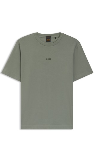 Relaxed fit bombažna majica z logotipom