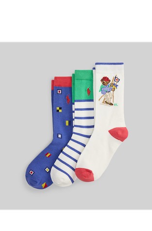 Polo Bear paket 3 parov nogavic