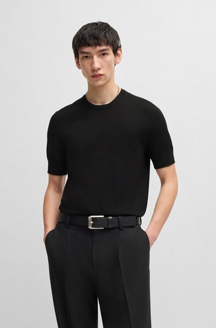 Regular fit pletena majica