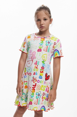 Kratka obleka z logotipi